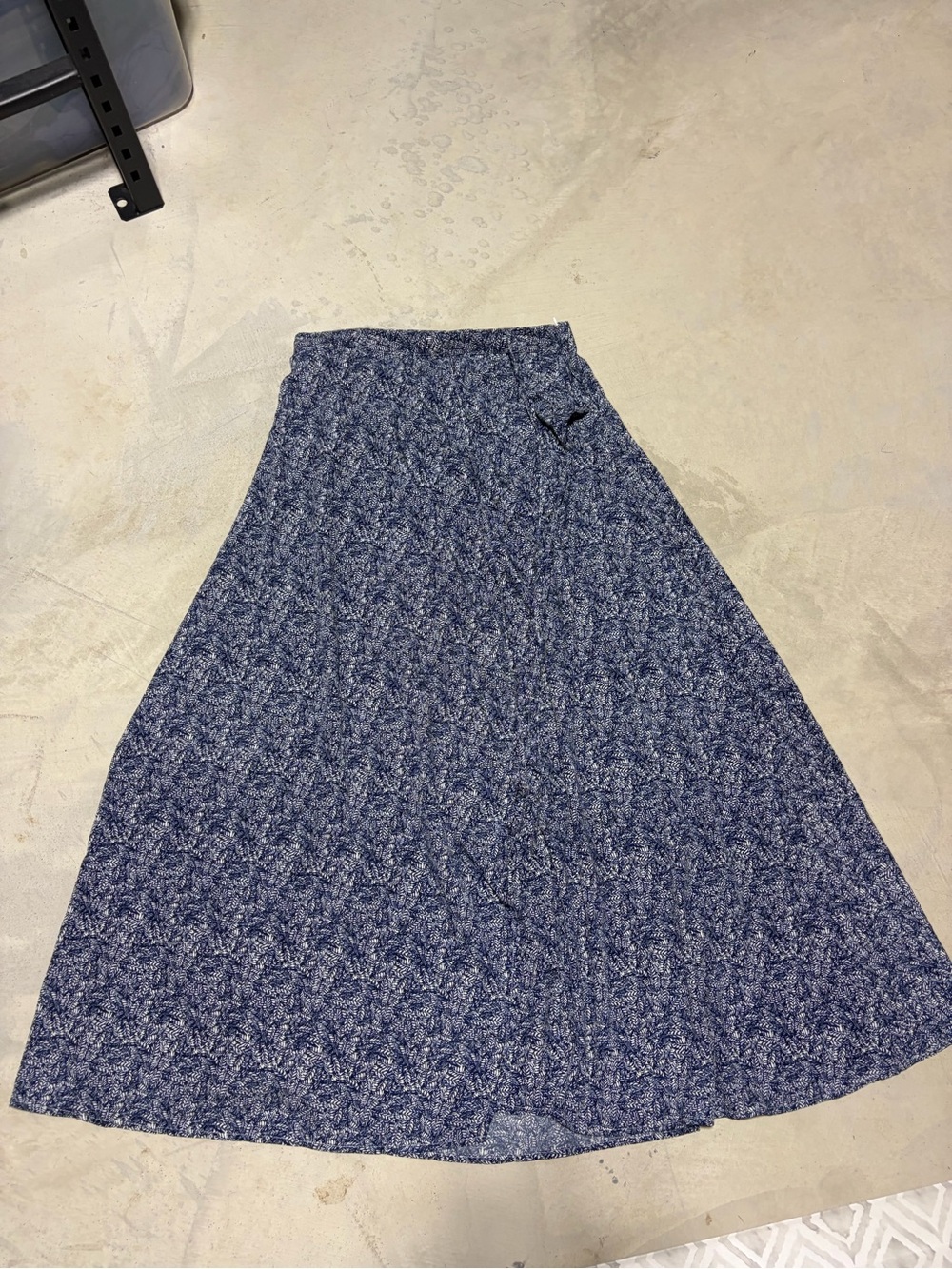 Lulus NWT Women's Blue Patterned Tempest maxi Skirt XL